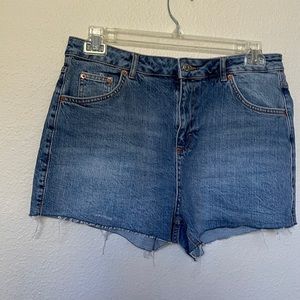 -Topshop denim mom shorts size 12